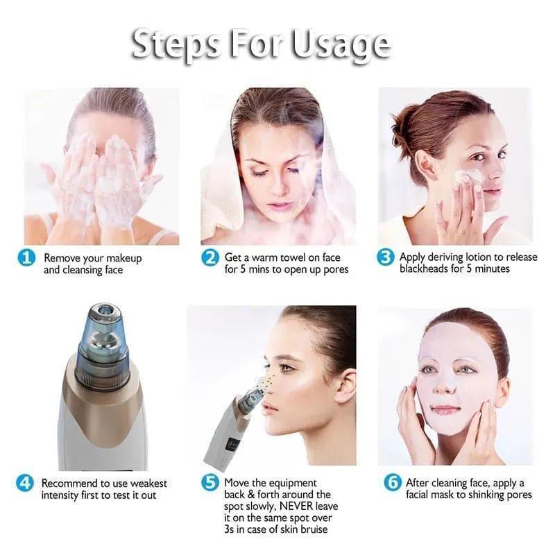 Rechargable Derma Suction Blackhead Remover