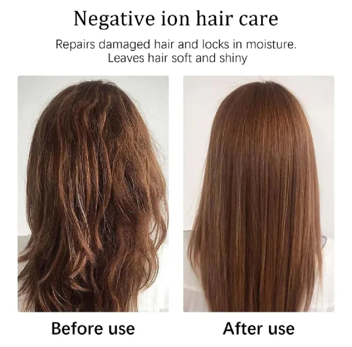Hair Straightener Brush Curling Combo