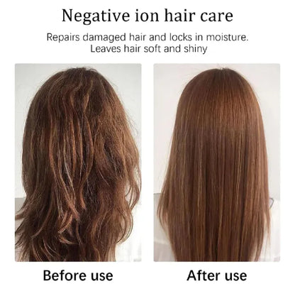 Hair Straightener Brush Curling Combo