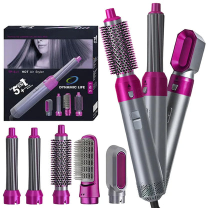 5 In 1 Hair Curler & Straightener