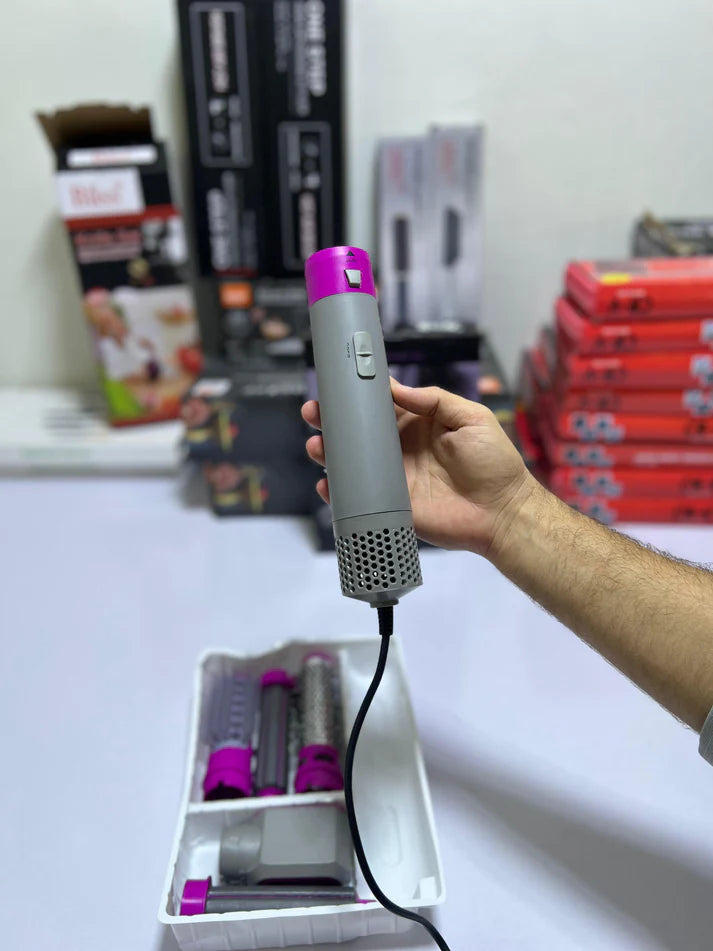 5 In 1 Hair Curler & Straightener